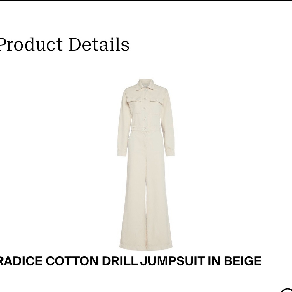 MaxMara Cream Cotton Jumpsuit
